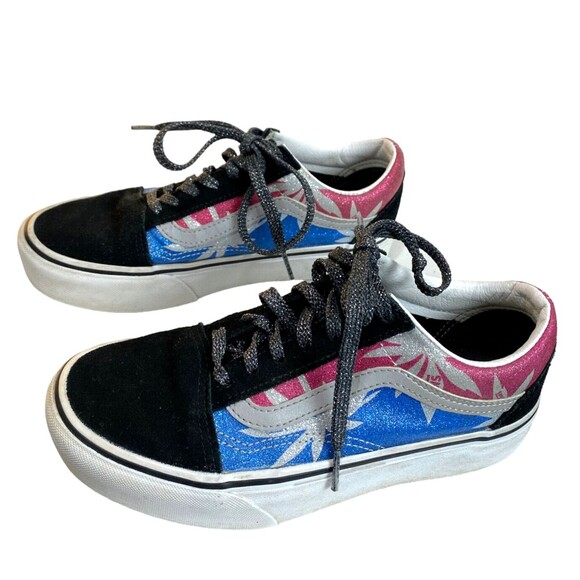 VANS Old Skool Canvas Skateboarding Platform After Dark Womens Size 7 - Picture 1 of 16